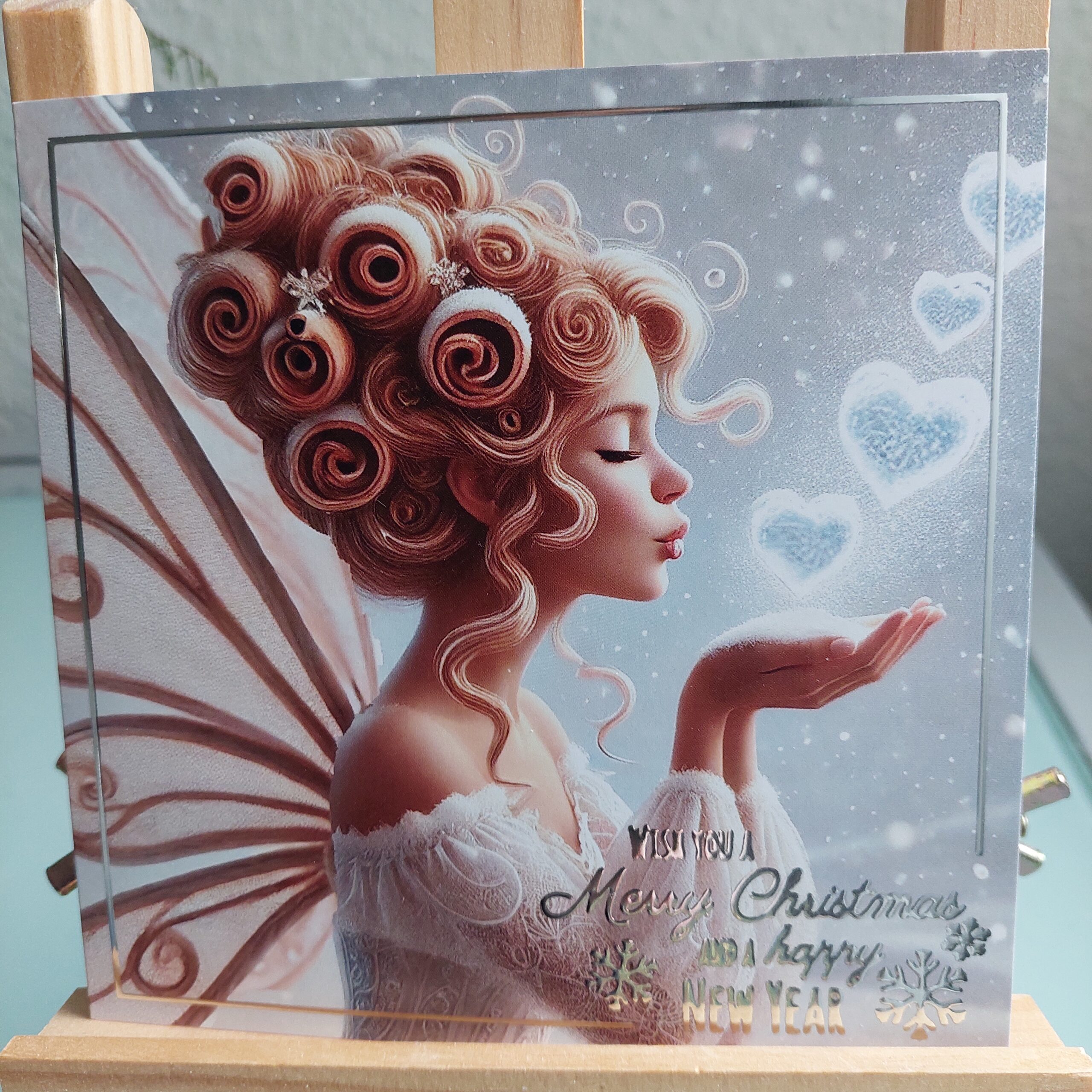 Weihnachtskarte Vereint leuchten wir heller