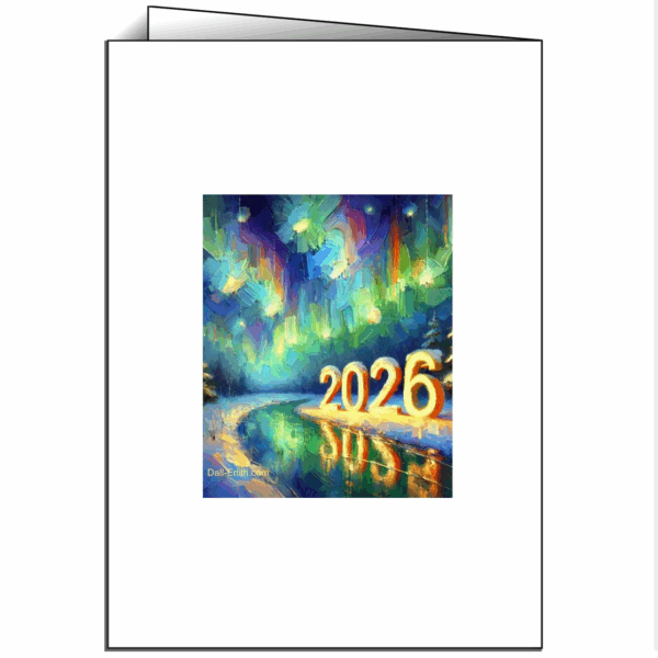 Klappkartenrückseite Lichterzauber 2026