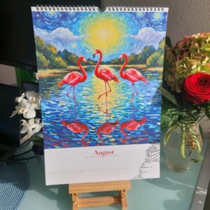 Van Gogh Tiere Kalender 2026 Monatsblatt August