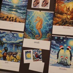 Van Gogh Kalender 2026 Tiere