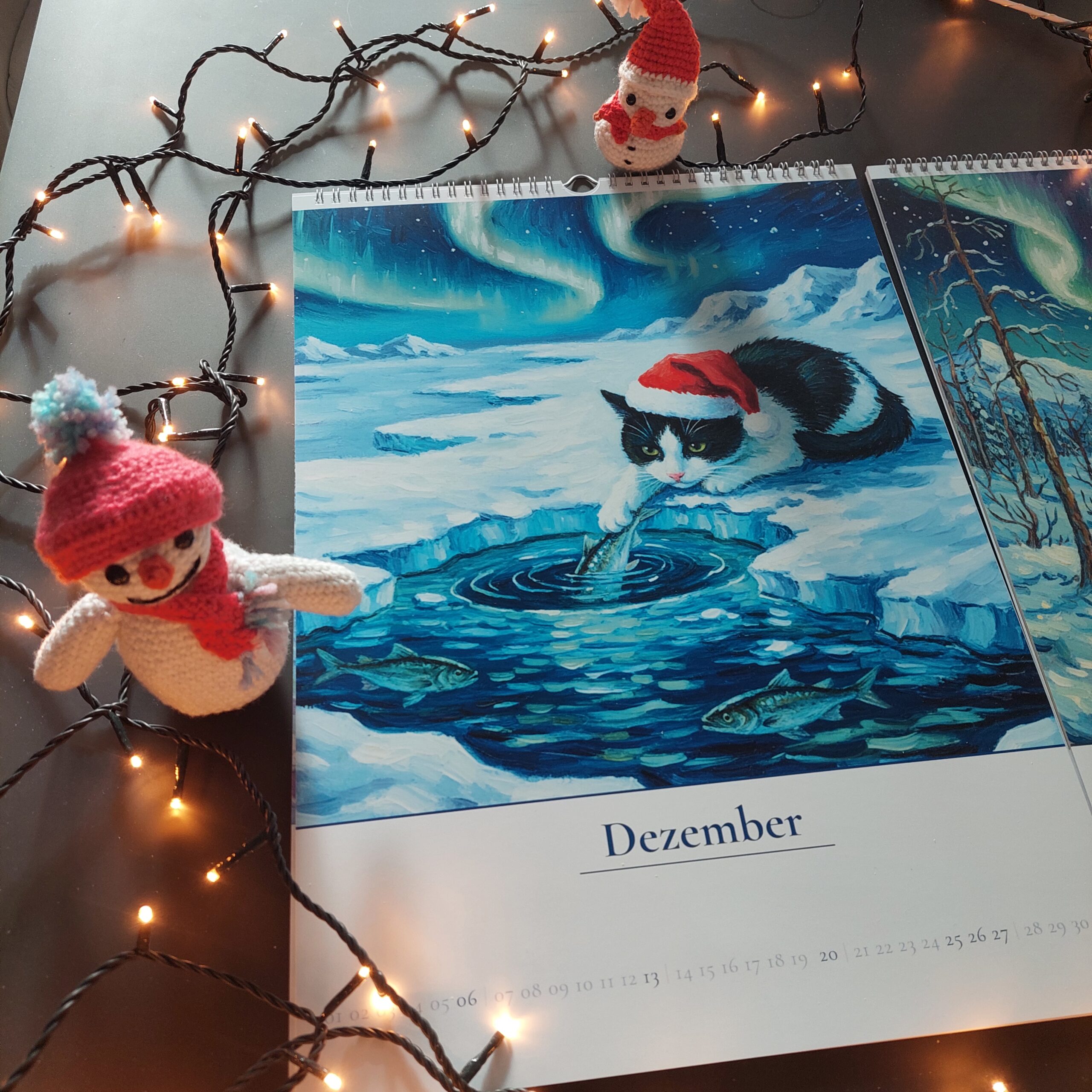 Katzenkalender A3 Dezemberbild