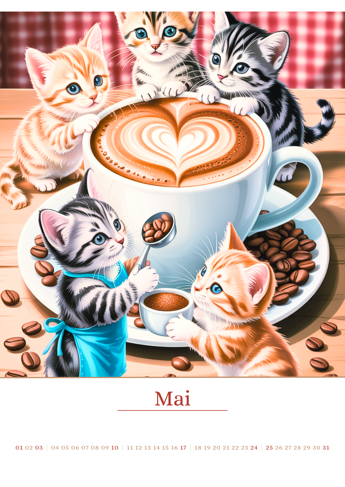 Coffee to Fall in Love – Kalender 2026, Kalenderblatt Mai