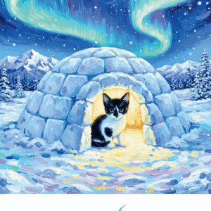 Katzenkalender 2026  im Van Gogh Stil | A3 Premium-Kunstkalender | Deutsche Feiertage