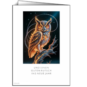 Weise Weihnacht – Die Eulenkarte nicht für Dummies