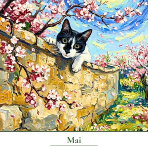 Katzenkalender 2027  im Van Gogh Stil | A3 Premium-Kunstkalender | Deutsche Feiertage